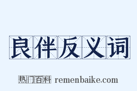 良伴反义词是什么意思的图片